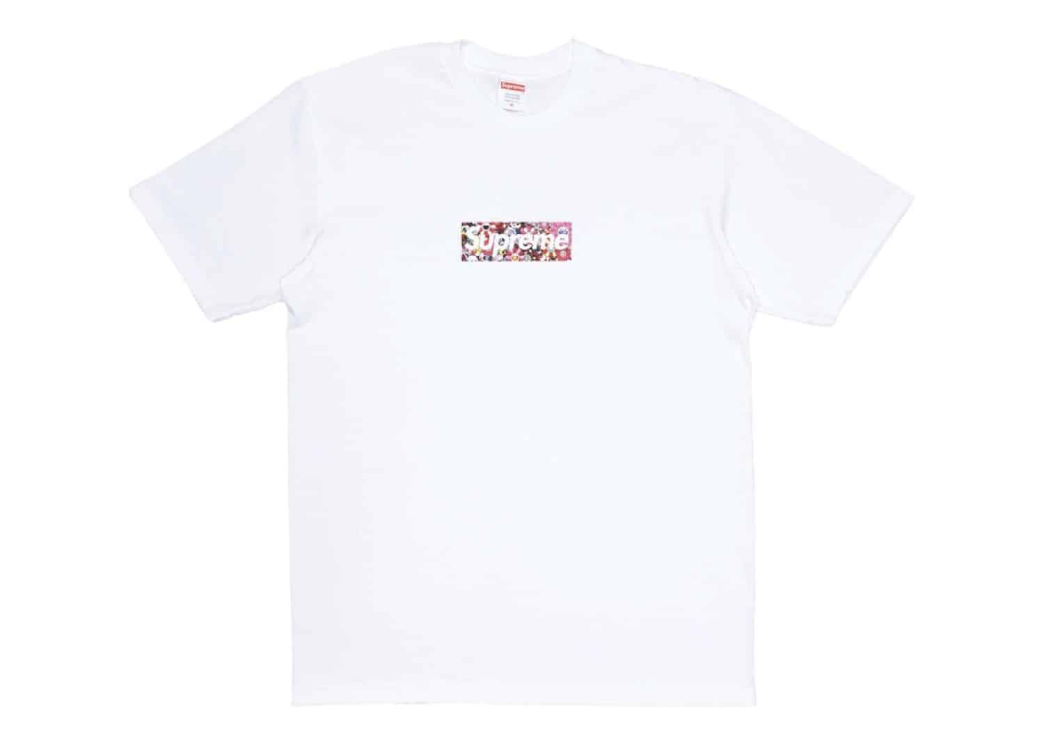 Supreme Takashi Murakami COVID-19 Relief Box Logo Tee White