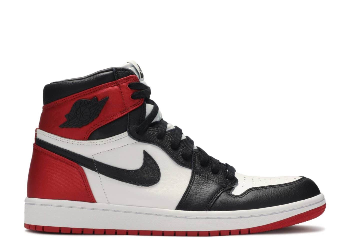 Nike Air Jordan 1 Retro High Satin Black Toe