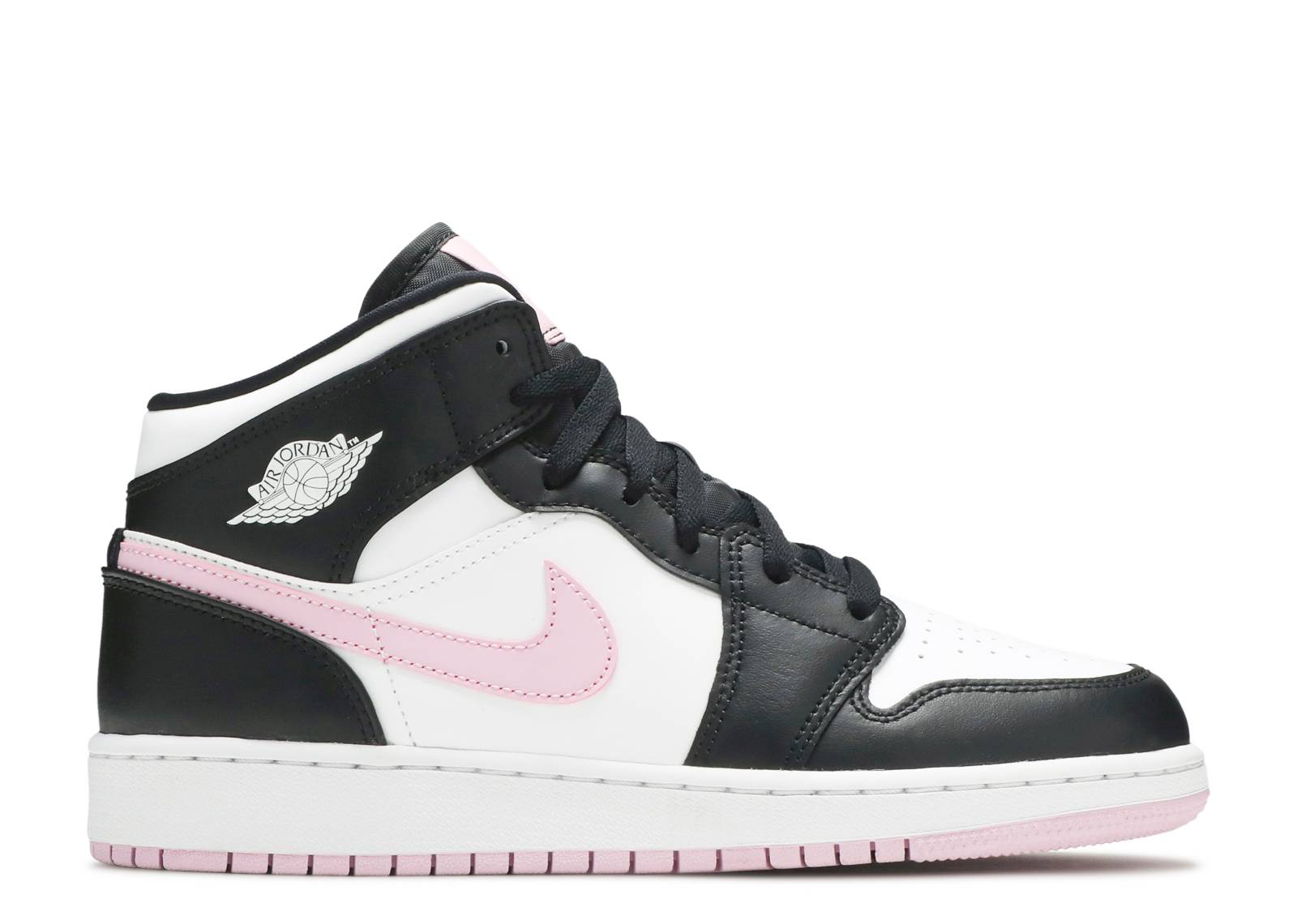 Nike Air Jordan 1 Mid White Black Light Arctic Pink