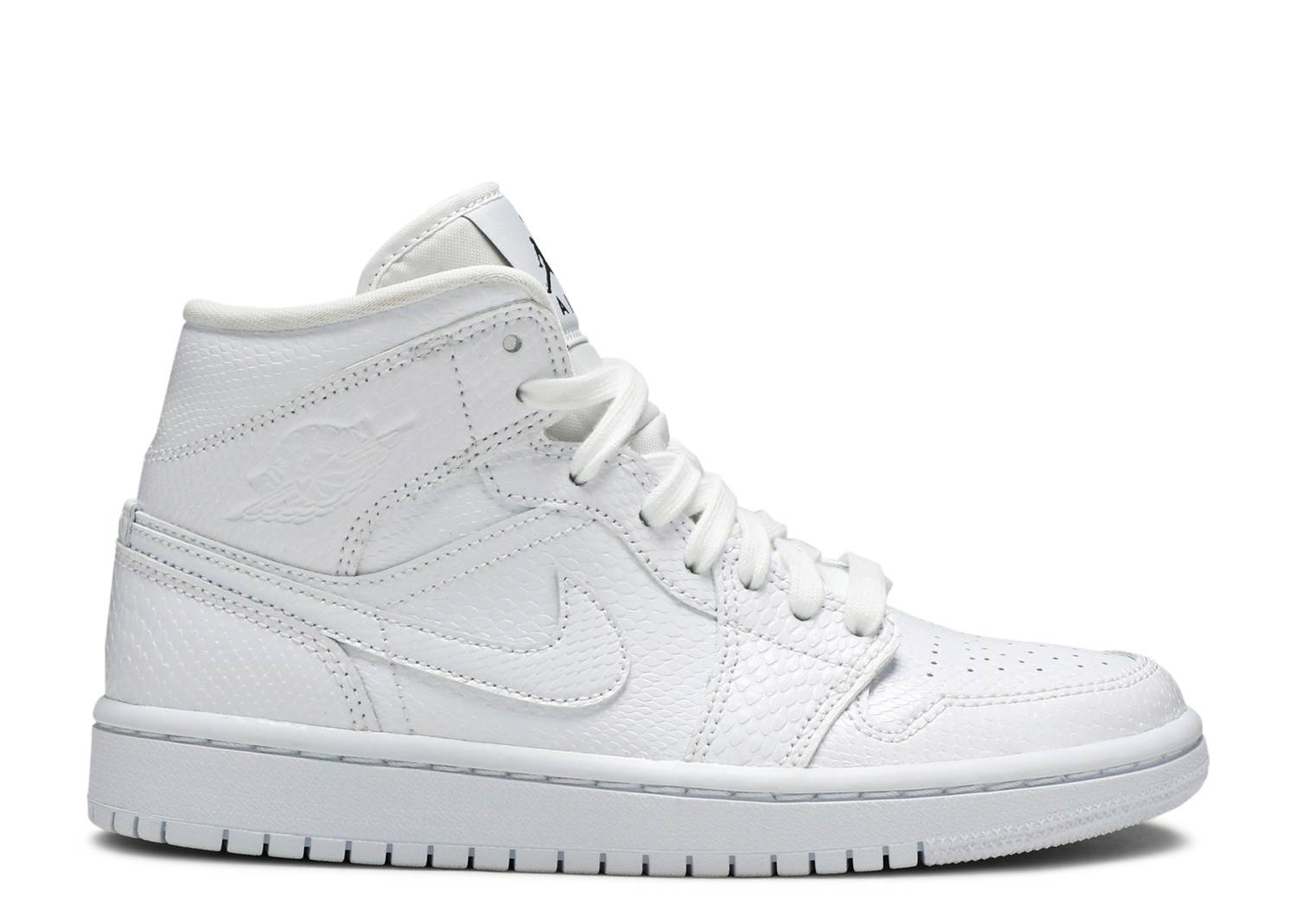 Nike Air Jordan 1 Mid White Snakeskin (W)