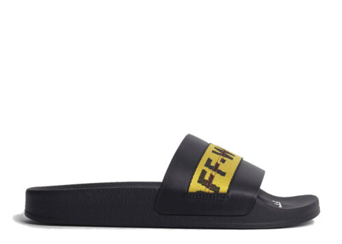 OFF-WHITE Industrial Belt Slider Black Yellow