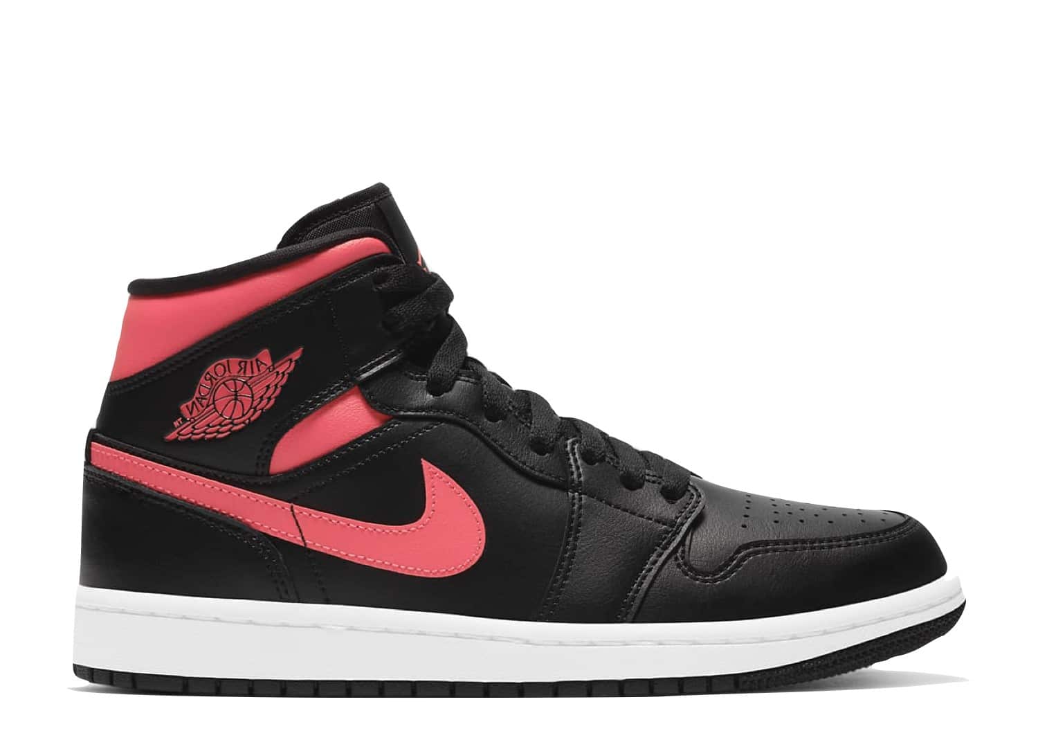 Nike Air Jordan 1 Mid Black Siren Red (W)
