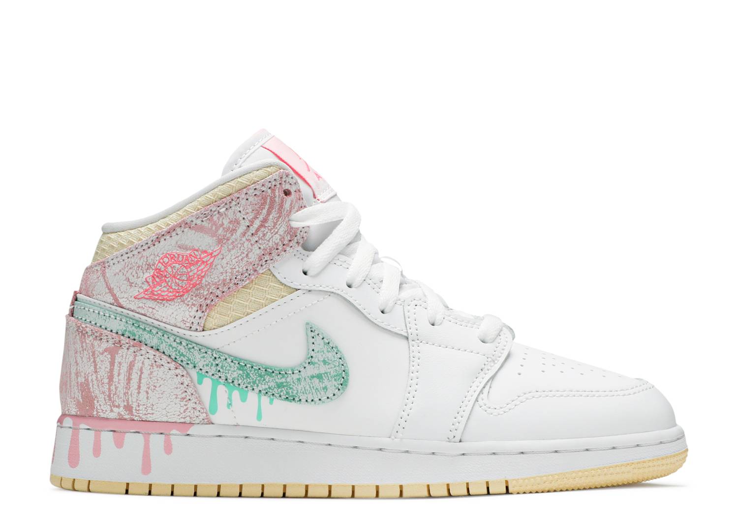 Nike Air Jordan 1 Mid Paint Drip (GS)