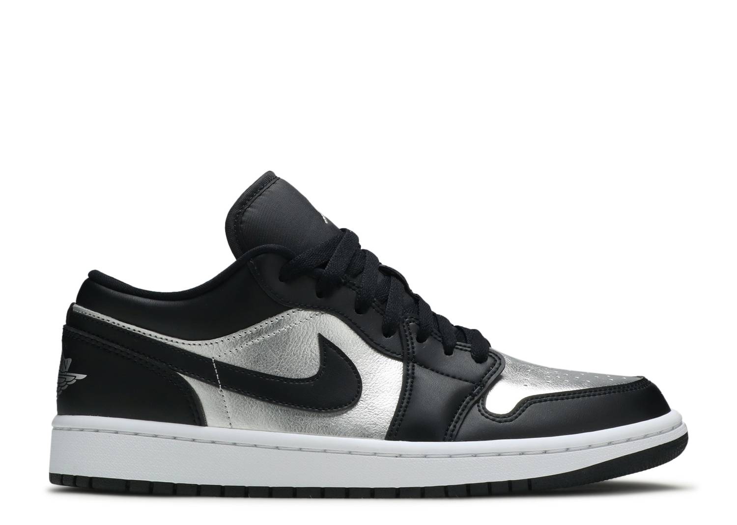 Nike Air Jordan 1 Low SE Black Metallic Silver (W)