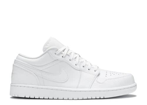 Nike Air Jordan 1 Low Triple White Tumbled Leather