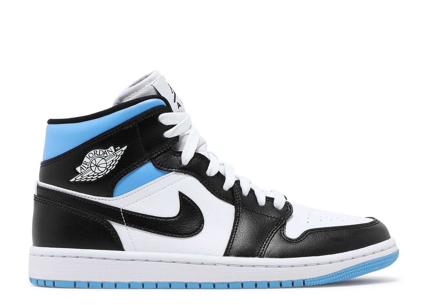 Nike Air Jordan 1 Mid University Black White (W) BQ6472-102