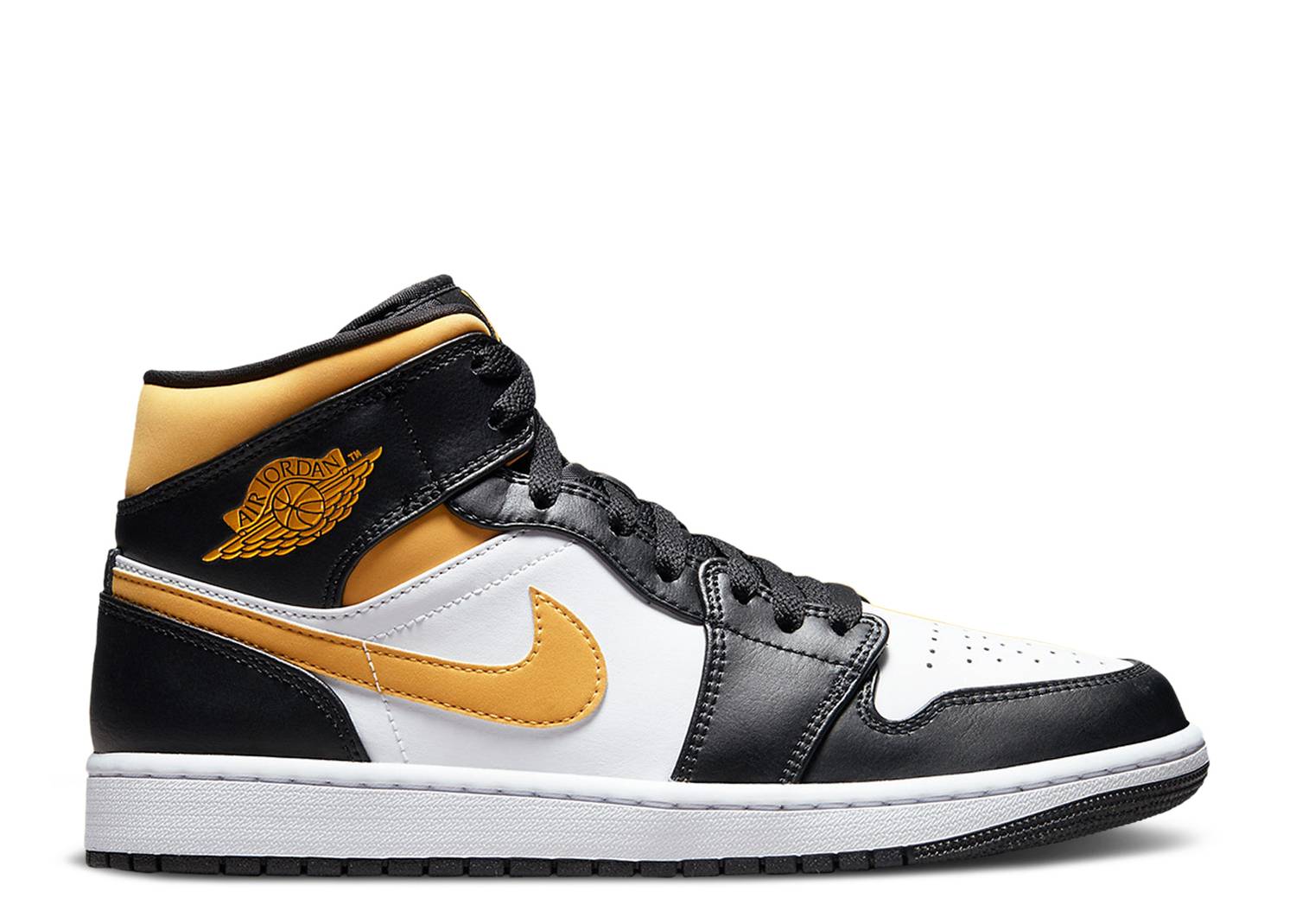 Nike Air Jordan 1 Mid White Pollen Black 554724-092