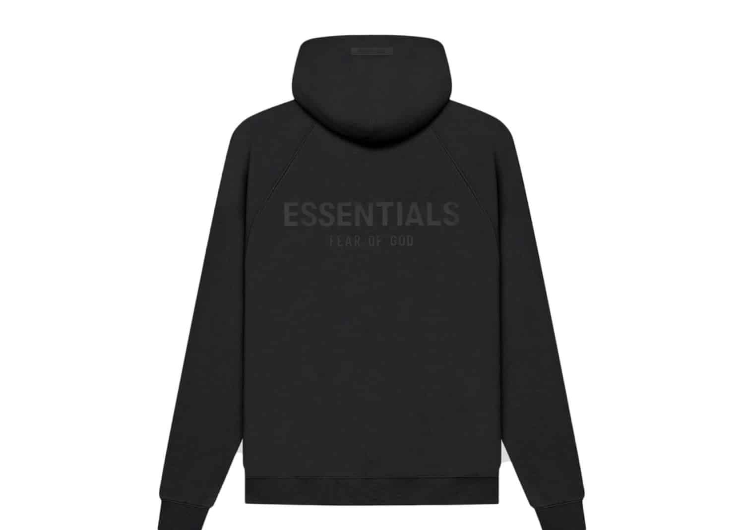 Fear of God Essentials Pull-Over Hoodie (SS21) Black/Stretch Limo SS21