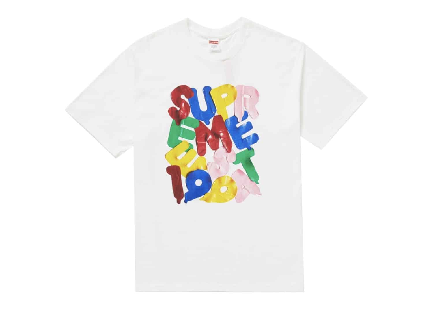 Supreme Balloons Tee White FW20 SU9104