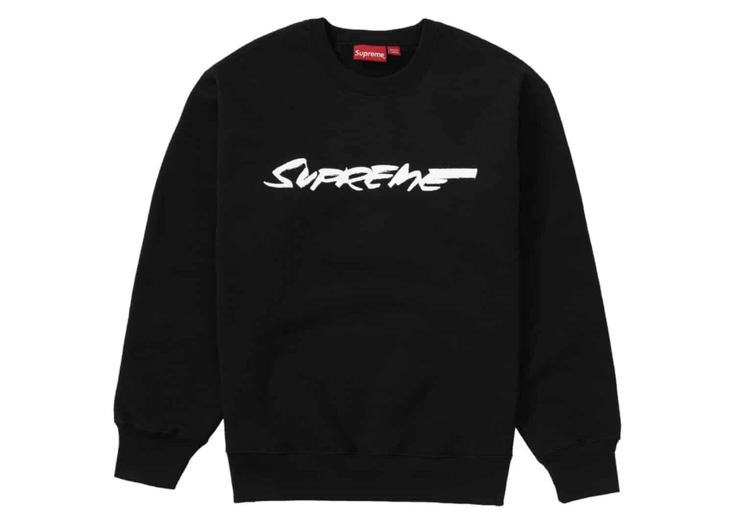 Supreme Futura Logo Crewneck Black