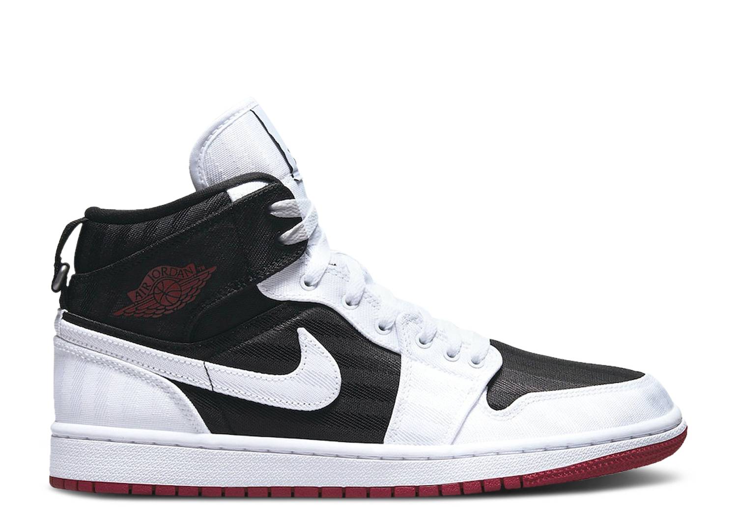Nike Air Jordan 1 Mid SE Utility Canvas White Black Gym Red (W) DD9338-016