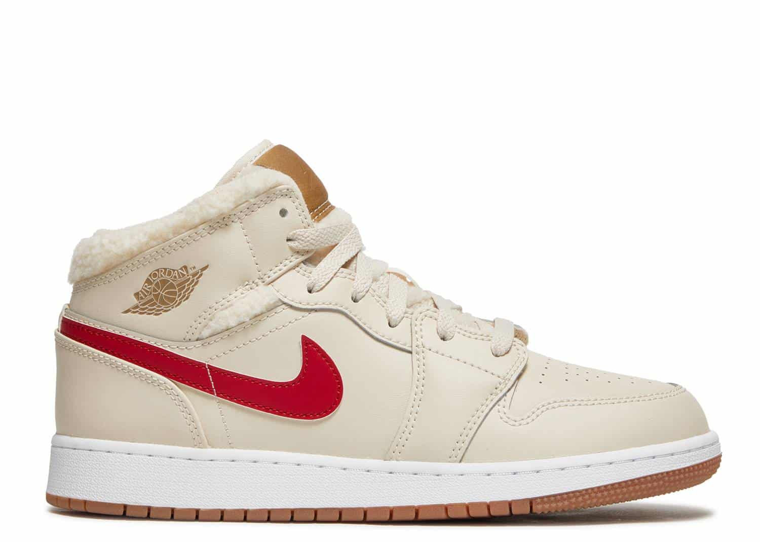 Nike Air Jordan 1 Mid Fleece Pearl White (GS) DO2207-264