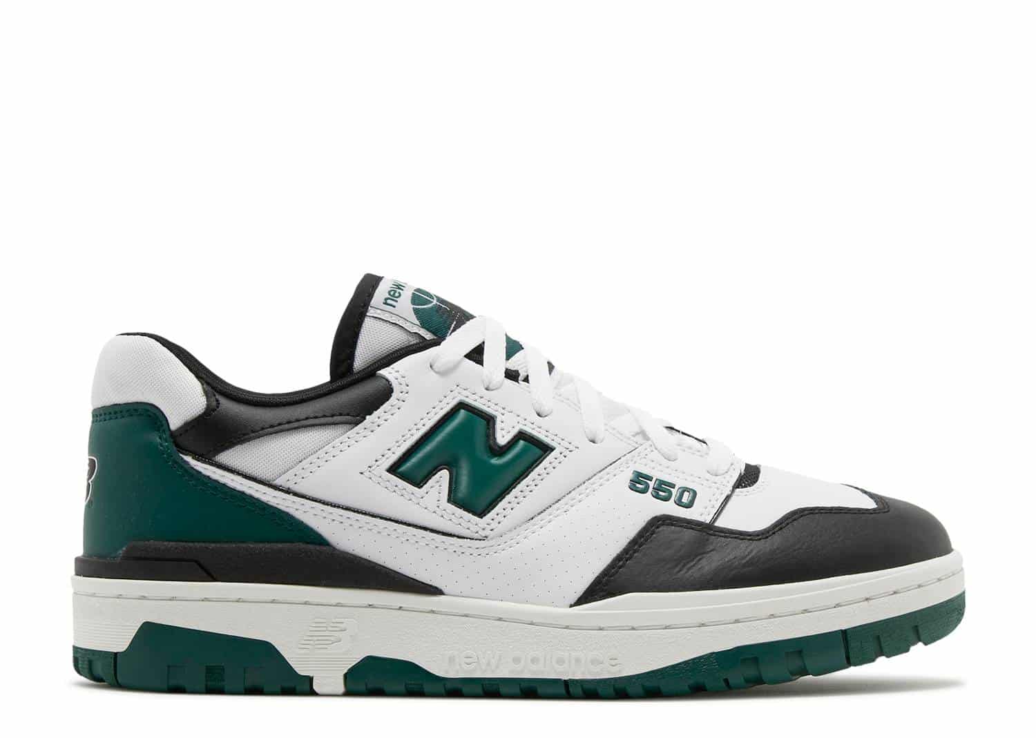 New Balance 550 White Green Black BB550LE1