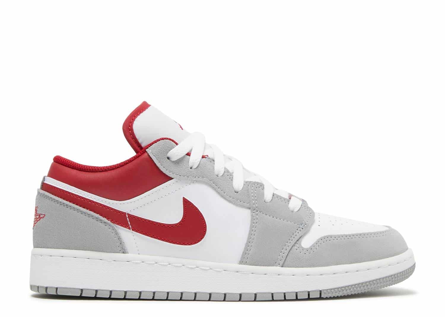 Nike Air Jordan 1 Low SE Light Smoke Grey Gym Red (GS) DM0589-016