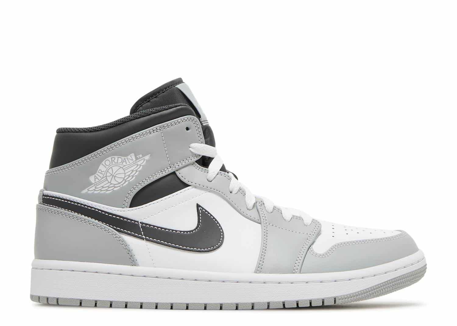Nike Air Jordan 1 Mid Light Smoke Grey Anthracite 554724-078