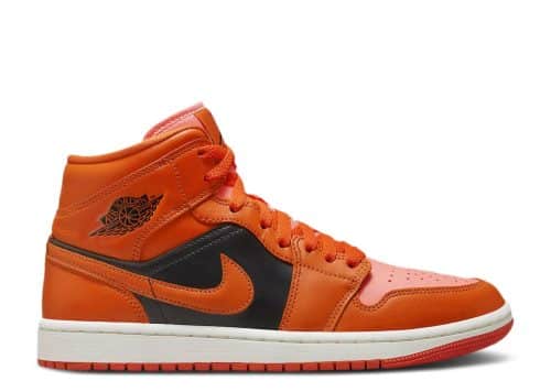Nike Air Jordan 1 Mid Orange Black (W) DM3381-600