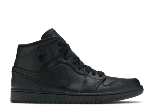 Nike Air Jordan 1 Mid Triple Black 554724-091