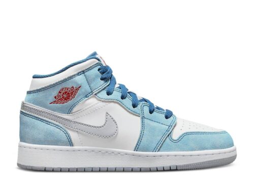 Nike Air Jordan 1 Mid SE French Blue Light Steel (GS) DR6235-401