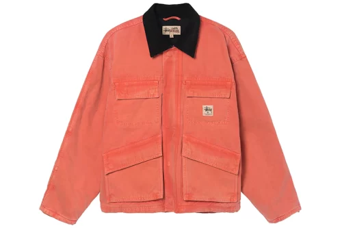 Stussy Washed Canvas Shop Jacket Orange 115589-ORANGE