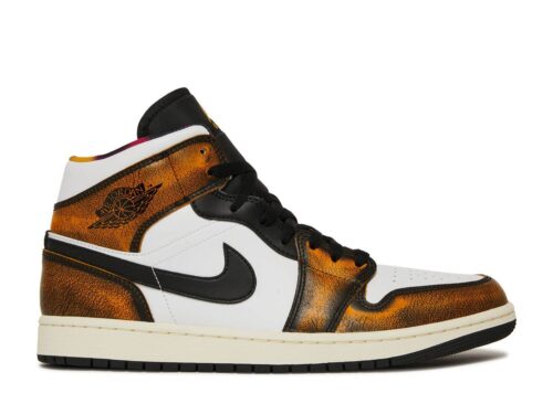 Nike Air Jordan 1 Mid SE Orange Wear Away DQ8417-071