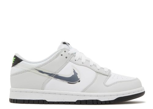 Nike Dunk Low Glitch Swoosh White Grey (GS) DV3033-001