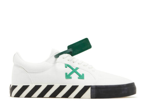 OFF-WHITE Vulc Low Canvas White Green (FW22) OMIA085F22FAB0010155
