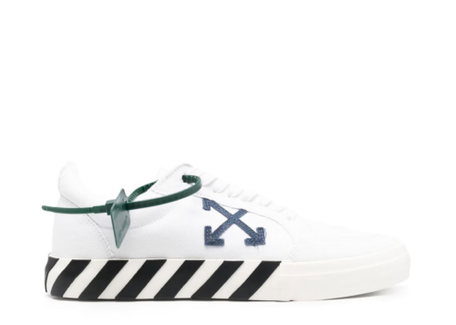 OFF-WHITE Vulc Low White Navy (FW22) OMIA085F22FAB0010146