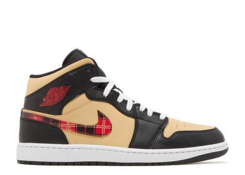 Nike Air Jordan 1 Mid Tartan Swoosh DZ5329