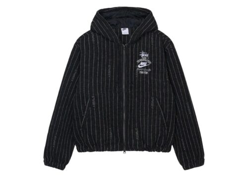 Nike x Stussy Striped Wool Jacket Black DR4023-010