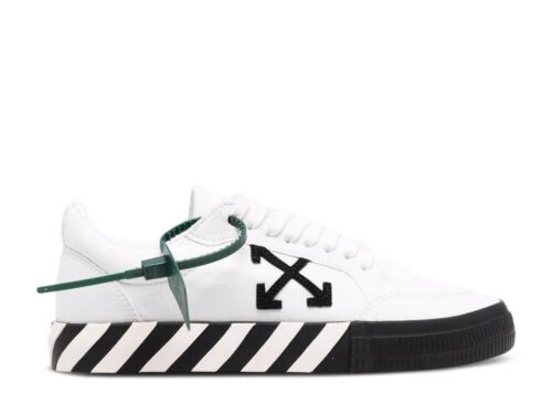 OFF-WHITE Vulc Low Canvas White Black SS22 OMIA085C99FAB0010110