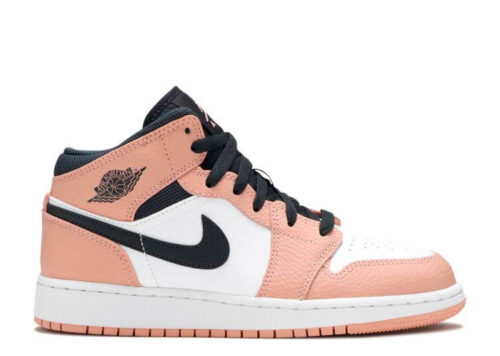 Nike Air Jordan 1 Mid Pink Quartz (GS) 555112-603