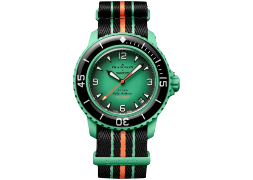 Blancpain x Swatch Scuba Fifty Fathoms Indian Ocean Green SO35I100