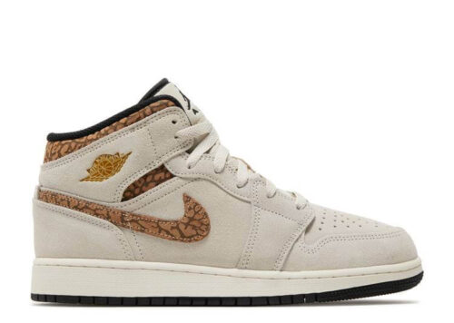 Nike Air Jordan 1 Mid SE Brown Elephant (GS) DZ5369-102