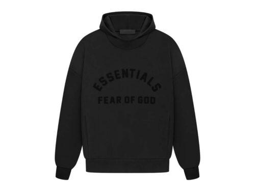 Fear of God Essentials Arch Logo Hoodie Jet Black 192SP232050F