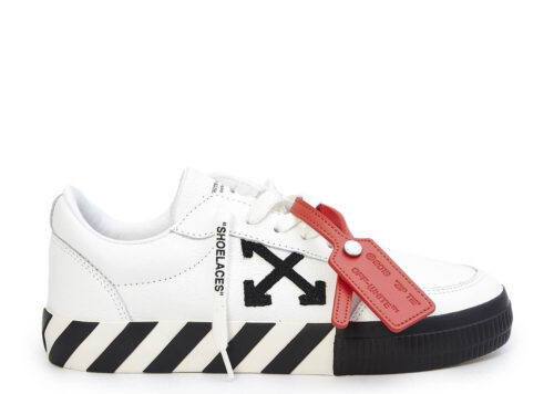 OFF-White Vulcanized Low Leather White Black Ice OWIA272C99LEA0030110