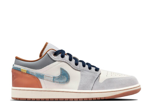 Nike Air Jordan 1 Low SE Phantom Repaired Denim Swoosh FZ5042-041